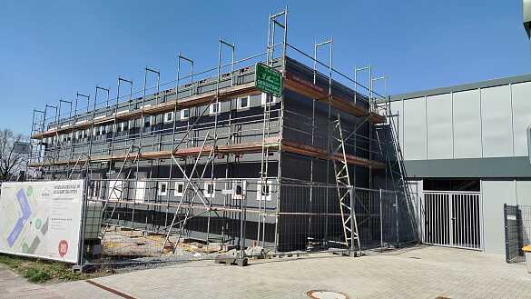 Seitenansicht des 2.Bauabschnittes für den Mobilbau